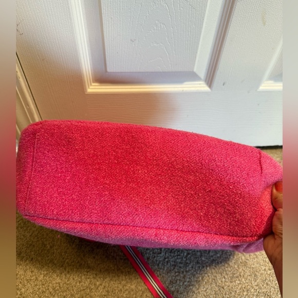 GOLDIE LIMITED EDITION Womens Purse Pink Tote Handbag Purse Pink Ribbon Chain - Picture 7 of 7